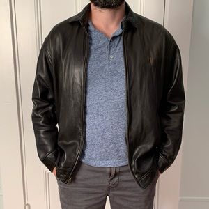 Authentic Polo Ralph Lauren leather jacket (Men’s)